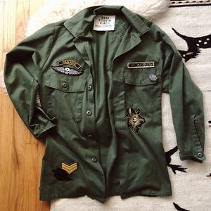 Army Surplus Jacket with Patches